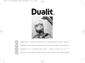 Dualit DU72480 Mode D'emploi Et Garantie