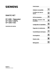 Siemens SIMATIC NET CP 1243-1 DNP3 Instructions De Service