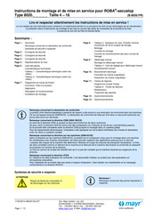 Mayr ROBA-secustop 8020 Serie Instructions De Montage Et De Mise En Service