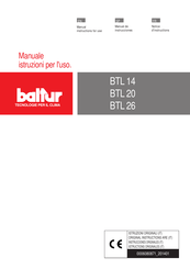 baltur BTL 20 Notice D'instructions