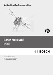 Bosch BAS100 Notice D'utilisation D'origine