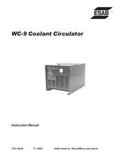 ESAB WC-9 Coolant Circulator Manuel D'instructions