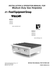 ITW Food Equipment Group VULCAN VCRH12 Manuel D'installation Et D'utilisation