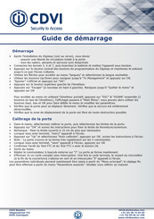 CDVI Digiway Plus DWPS102U Guide De Démarrage