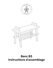 Us & Coutumes Banc B3 Instructions D'assemblage