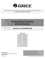 Gree GAE09AA-D3RNA2C Manuel Du Propriétaire