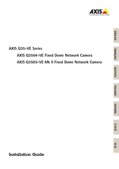 Axis Q3504-VE Guide D'installation