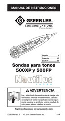 Textron Greenlee 500FP Manuel D'instructions