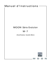 moon Evolution W-7 Manuel D'instructions