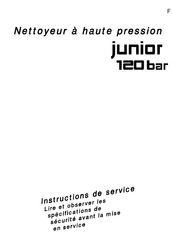 Kränzle junior 120 bar Instructions De Service