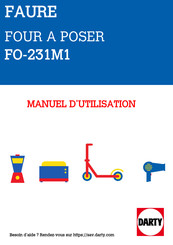 FAURE FO-231M1 Manuel D'utilisation