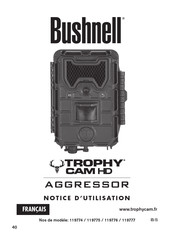 Bushnell Trophy Cam HD Aggressor No-Glow Notice D'utilisation