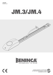 Beninca JM.3 Mode D'emploi