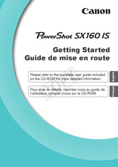 Canon PowerShot SX500 IS Guide De Mise En Route