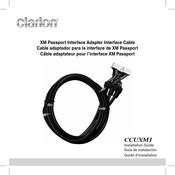 Clarion CCUXM1 Guide D'installation