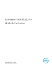 Dell S3222HNc Guide De L'utilisateur