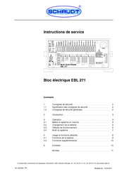 Schaudt EBL 271 Instructions De Service