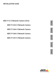 Axis P1344-E Guide D'installation