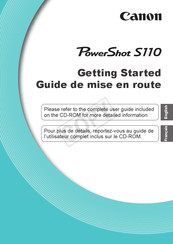 Canon Powershot S110 Guide De Mise En Route