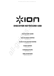 ION DISCOVER KEYBOARD USB Guide D'utilisation Rapide