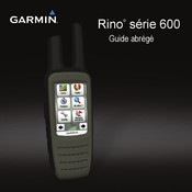 Garmin Rino 600 Série Guide Abrégé