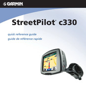 Garmin StreetPilot c330 Guide De Référence Rapide