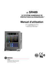 GE Multilin SR489 Manuel D'utilisation
