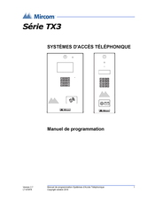 Mircom TX3-2000-4U-A Manuel De Programmation