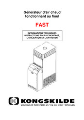 Kongskilde FAST 60 Instruction Pour Le Montage