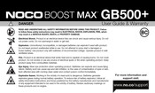 Noco BOOST MAX GB500+ Guide D'utilisation Et Garantie