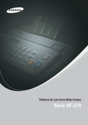 Samsung SF-370 Serie Mode D'emploi