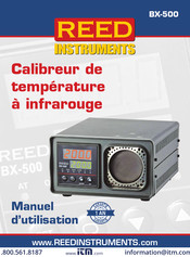 REED INSTRUMENTS BX-500 Manuel D'utilisation
