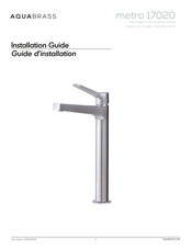 aquabrass metro 17020 Guide D'installation