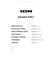 ION Karaoke Party Guide D'utilisation Rapide