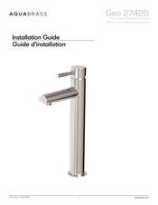 aquabrass Geo 27420 Guide D'installation