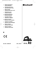 Einhell RT-PL 82 Mode D'emploi