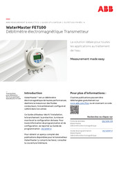 Abb WaterMaster FET100 Mode D'emploi