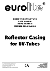 Terralec Rampe Reflecteur pour Tube Neon UV Mode D'emploi