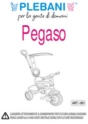 Plebani PEGASO 061 Mode D'emploi