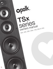 Polk TSx Serie Mode D'emploi