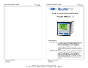 Baumer TAP125.11 Series Guide D'installation Rapide