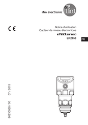 IFM Electronic efector160 LR2750 Notice D'utilisation