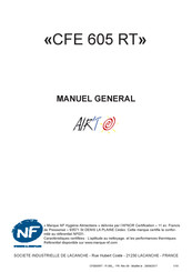 AIR'T CFE 605 RT Manuel General