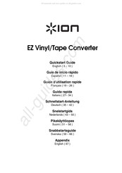 ION EZ Vinyl/Tape Converter Guide D'utilisation Rapide
