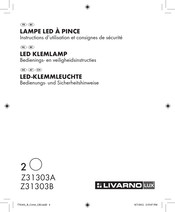 LIVARNO LUX Z31303B Instructions D'utilisation Et Consignes De Sécurité