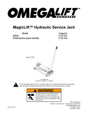 Omega Lift Equipment 27035 Mode D'emploi
