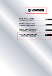 Hoover H-MICROWAVE 500 HMGV28GDFB Instructions D'installation