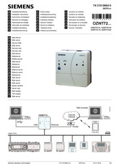 Siemens OZW772.64 Instructions D'installation