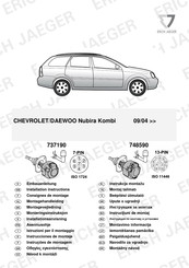 Erich Jaeger 737190 Consignes De Montage