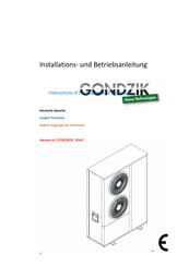 gondzik New Energy NL-B345II/R32 Instructions D'installation Et D'utilisation